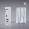 Sanwa Supply TAP-MC2AC2W Power Strip Small Mobile (AC x 2