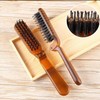 JooBsoso Hair Brush, Pig Bristle, Skeleton Brush, Comb, Foldable, Hair