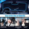 KDM Umbrella Style Windshield Sun Shade Fit for 2014-2024 Dodge