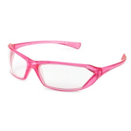 Gateway Metro Pink Clear Lens Safety Glasses Womens Girlz Gear Crystal Z87+ 1pr