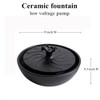 Ceramic Tabletop Water Fountain Feature for Indoor and Outdoor Home