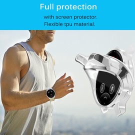 [5Pack] RICHONE Screen Protector Compatible with Garmin Venu 3 Cases for Venu 3 45mm Smartwatch Cases Resist Scratched Full Cover Flexible TPU Screen Protectors for Women Men