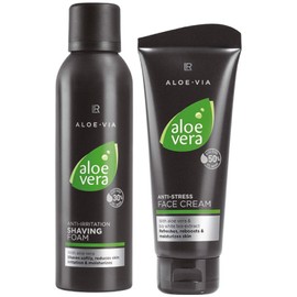 LR ALOE VIA Aloe Vera Men Gesichtspflege-Set (Rasierschaum und Gesichtscreme)