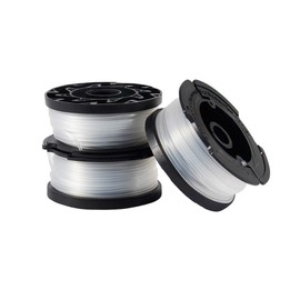 Gekufa AF-100 Strimmer Spool & Line for compatible with Black & Decker String Trimmers Replacement Part, 30ft 0.065" Autofeed Weeding Eater Spools (Pack of 3)