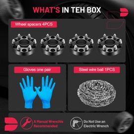 BDFHYK 6x139.7mm Wheel Spacers 1 inch 6x5.5 Hubcentric Wheel Spacer Compatible with Silverado Sierra 1500 Avalanche 1500 Tahoe Yukon, Forged 6 Lug Wheel Adapters M14x1.5 & 78.1mm Hub Bore, Set of 4