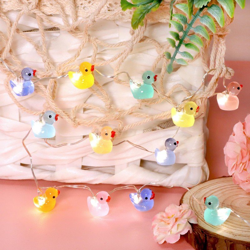 Tiny Duck String Lights Battery/USB Powered - 10ft 40 Lights
