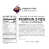 Cappuccino Supreme 2 lb bag Pumpkin Spice Instant Cappuccino Mix