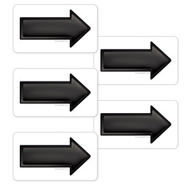 StoreSMART - Arrow Magnets - Black - 100-Pack - 2" x 3.5" - ARROW2X3-BK-100