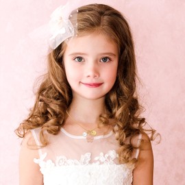 GLEZZA Flower Girl Gift,Initial A-Z Letter Necklace for Flower Girl,14K Gold Plated Proposal Gifts on Wedding Bridal Party