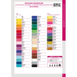 PEBEO Acrylic decoMarker 1.2mm Fine Round Tip BlackBerry