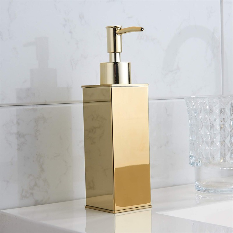 BGL Soap Dispenser Square Lotion Soap Dispenser, 304 Stainless Steel