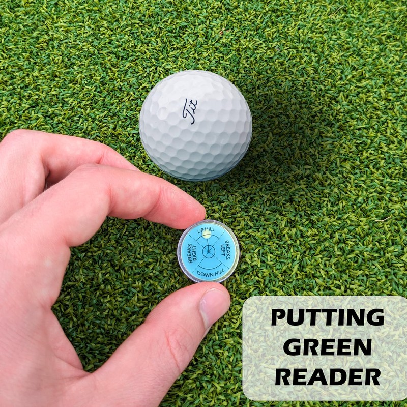 Golf Green Reader Level Ball Marker with High Precision Putting