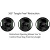 TUG Oval 360° Tangle-Free Retractable Dog Leash with Integrated Waste