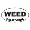 Generic Weed California Oval Bumper Sticker D2839 Euro Oval