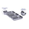 Maximex Breading Set Stainless Steel 3-Piece Set - 3-Piece Stainless