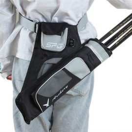 Arrow Quiver Bag Portable Archery Waist Storage Pocket Belt Gray