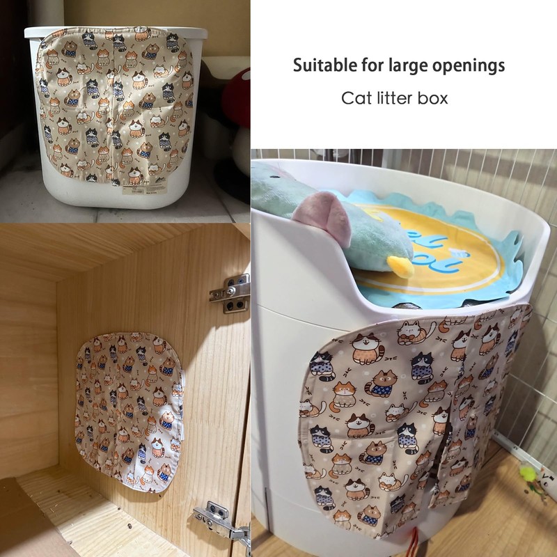 Curtain for Self Cleaning Cat Automatic Litter Box, Reduces Cat