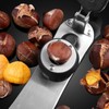 Stainless Steel Chestnut Cutter Tool, Protable Nutcracker with Embedded, Easy
