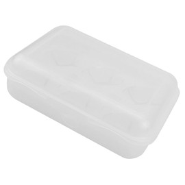 Operitacx Kasten Druckfester Eierkarton Container Wiederverwendbar Tragbar Transparent Organizer Zur Aufbewahrung Von Eiern Im Freien Klare Eierschale Küche Eierablage Plastik Weiß