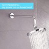 Shower head swivel ball adapter with adjustable shower arm extension,