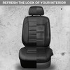 CAR PASS Leather Seat Covers Full Set Universal Water Resistant