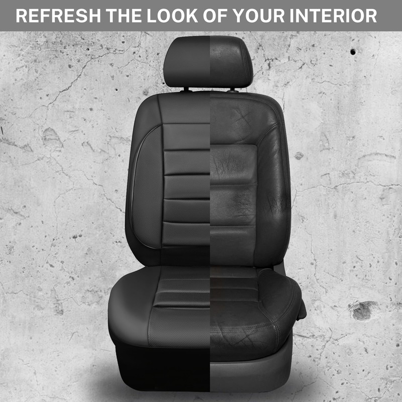 CAR PASS Leather Seat Covers Full Set Universal Water Resistant