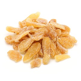 NUTS U.S. - Dried Crystallized Ginger Slices | All Natural and Non GMO | No Artificial Colors or Ingredients | Sugar Coated Chewy Flavor | Packed in Resealable Bag!!! (Unsulfured 1 LB)