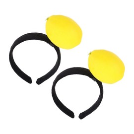 [Beaupretty] 2pcs Funny Headband Dress Up Hair Accessories Lemon