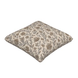 HJRGLXZ Vintage Floral Antique Decorative Throw Pillow Covers 18x18 Inch Set of 2, Flower Block Print Linen Square Pillow Cases for Farmhouse Couch Bed Sofa Chair Living Room Indoor Outdoor Decor