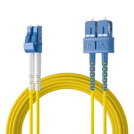 10Gtek OS2/OS1 Single Mode Duplex LC/SC Connector Fiber Optic Cable Indoor Optical Distribution Cable Fiber Optic Cable 20m