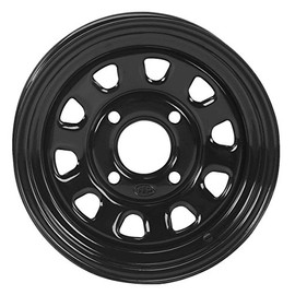 ITP Delta Steel Wheel - 12x7 - 4+3 Offset - 4/156 - Black , Bolt Pattern: 4/156, Rim Offset: 4+3, Wheel Rim Size: 12x7, Color: Black, Position: Front/Rear 1225579014