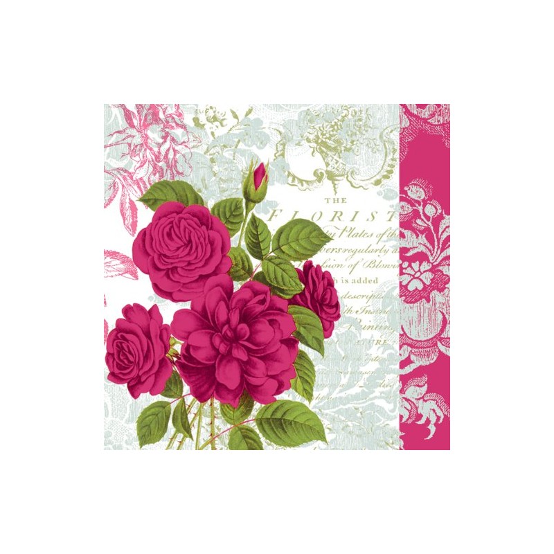 PPD Rozier Servietten, 20 Stück, Tischservietten, Tissue, Bunt, 12.5 cm,