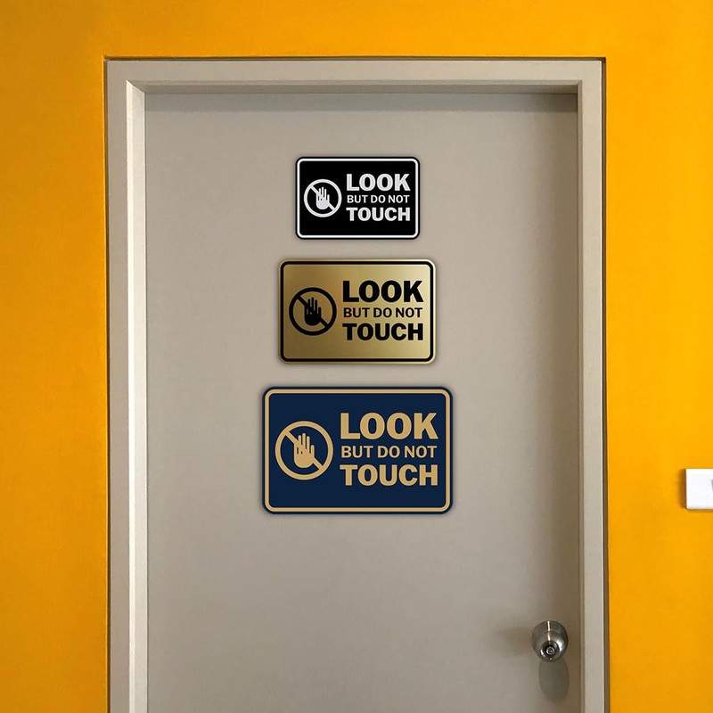 Signs ByLITA Classic Framed Look, But Do Not Touch Sign