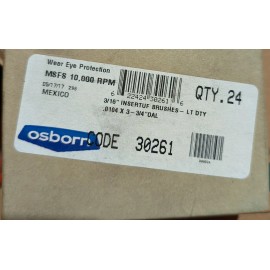 OSBORN 3/16” PENCIL TYPE END BRUSH (1/4” SHANK X .0104 STEEL)#30261