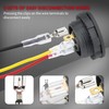 Gebildet Waterproof Red LED Rocker Toggle Switch with Round Shell