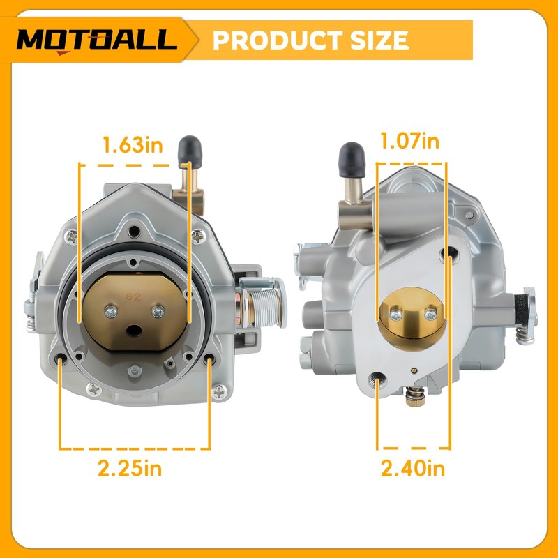 MOTOALL 146-0496 Carburetor with Fuel Pump oil filter Kit for