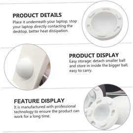 TEHAUX 4pcs Laptop Notebook Riser Stand Ball Feet Portable Cooling Pad for Notebook