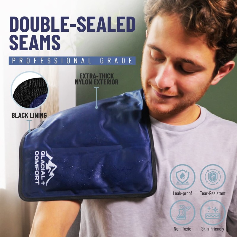 Glacial Comfort Gel Ice Pack for Back Pain - (12"