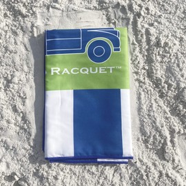 Surf and Racquet Towels, Quick Dry, Sand Resistant, Light Weight and Compact (Beach Stripe Navy, 78 x 35 Towel)