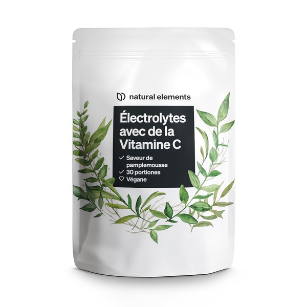 Electrolytes au goût de pamplemousse - 200 g de poudre pour 30 portions - végétalien, avec arôme naturel - fabriqué en Allemagne, testé en laboratoire