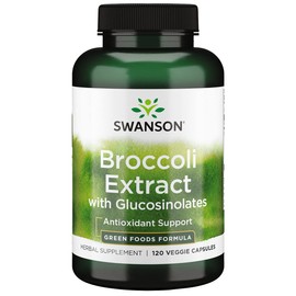 Swanson Extra-Strength Broccoli Extract with Glucosinolates 600 Milligrams 120 Veg Capsules