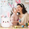 Bunny Easter Basket for Kids, 2 Pack Set Cute Plush