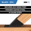 Iron Forge Tools 2x4 Pergola Brackets - 8 Pack Powdercoated