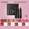FOCALLURE, Kit Matte lips crayon 3 pcs Set - Kit