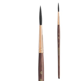 Princeton Artist Brush, Neptune Series 4750, Synthetic Squirrel Watercolor Paint Brush, Script Liner, Size 4