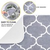 Moroccan Tile Gray Absorbent Dish Drying Mat Microfiber Dish Pat