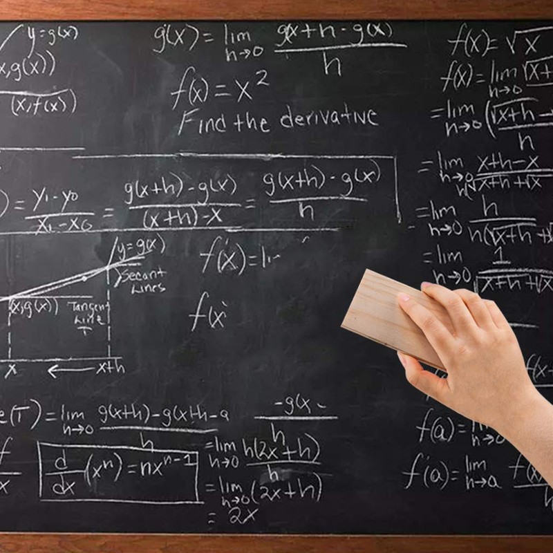 Chalkboard Eraser - 2 PCS Pine Wood Felt Campus Style