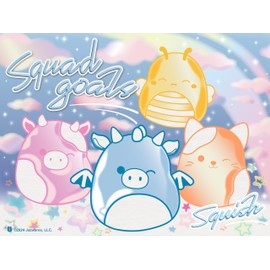 Ceaco - 750 Piece Jigsaw Puzzle - Squishmallows - Glitter - Lola and Friends - Relaxing and Fun Activity for Adults