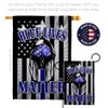 Blue Lives Matter Garden Flag - Set Mailbox Hanger Armed