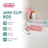 Sterilite Mini Clip Box, Stackable Small Storage Bin with Latching